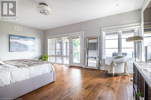 Primary Bedroom Opens To Full Balcony - 147 Mountain Park Avenue, Hamilton, ON - Indoor Photo Showing Bedroom