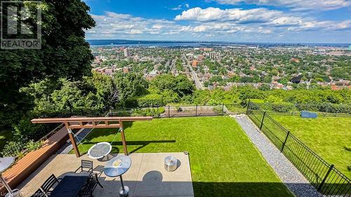 Looking Down Onto Yard, Patio - 147 Mountain Park Avenue, Hamilton, ON - Outdoor With View