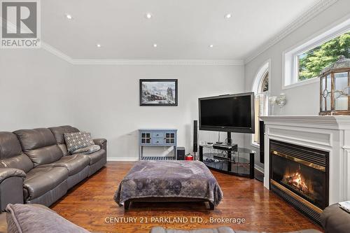 40 Lady Fern Drive, Markham, ON - Indoor Photo Showing Living Room With Fireplace