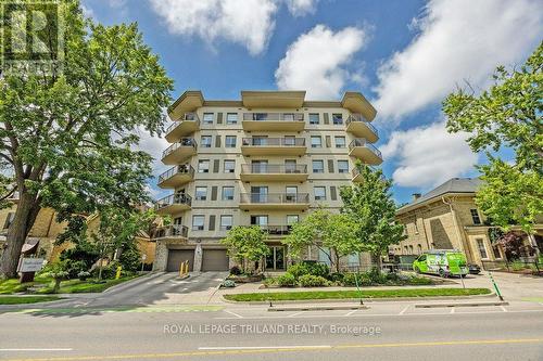 206 - 435 Colborne Street, London, ON - Outdoor With Balcony With Facade