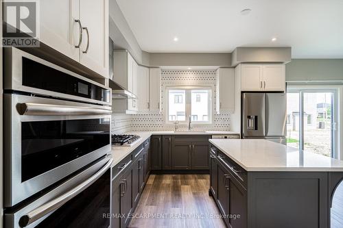 219 Klein Circle, Hamilton, ON - Indoor Photo Showing Kitchen With Double Sink With Upgraded Kitchen