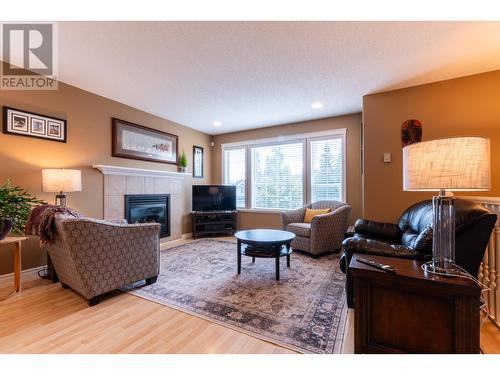 4686 Gray Drive, Prince George, BC - Indoor Photo Showing Living Room With Fireplace