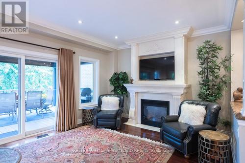 3122 Cardross Court, Oakville, ON - Indoor Photo Showing Living Room With Fireplace