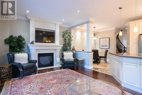 3122 Cardross Court, Oakville, ON - Indoor Photo Showing Living Room With Fireplace