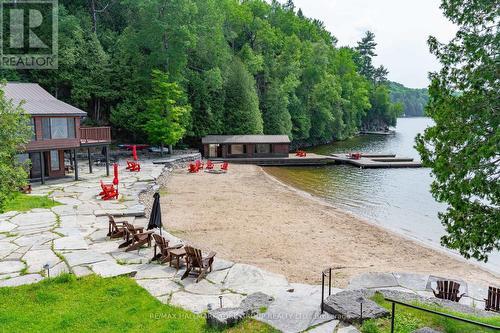 1663 Horseshoe Lake Road, Minden Hills, ON - Outdoor With Body Of Water With Deck Patio Veranda