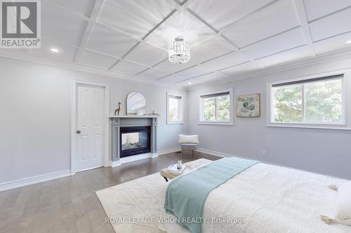 43 Mac Carl Crescent, Whitby, ON - Indoor Photo Showing Bedroom With Fireplace