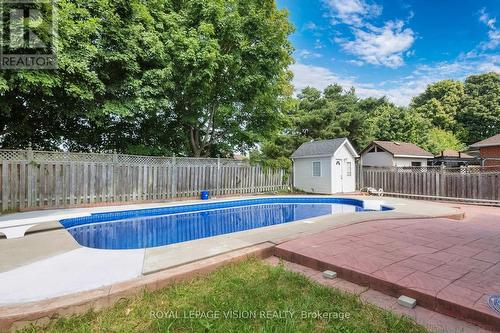 43 Mac Carl Crescent, Whitby, ON - Outdoor With In Ground Pool With Backyard