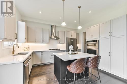 55 Deepwood Crescent, East Gwillimbury, ON - Indoor Photo Showing Kitchen With Stainless Steel Kitchen With Double Sink With Upgraded Kitchen