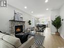 1112 9Th Street E, Saskatoon, SK  - Indoor Photo Showing Living Room With Fireplace 