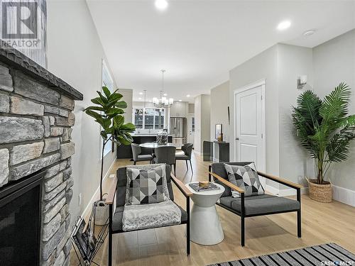 1112 9Th Street E, Saskatoon, SK - Indoor With Fireplace