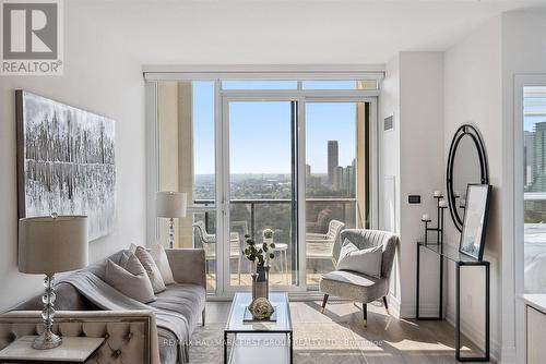 2209 - 36 Elm Drive, Mississauga, ON - Indoor Photo Showing Living Room