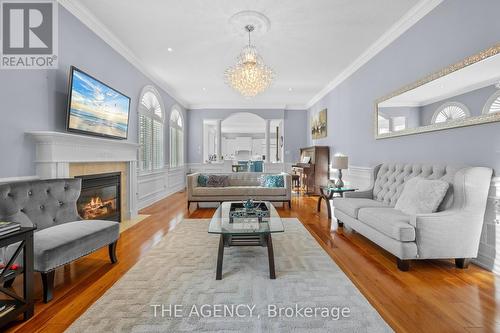 154 Foxridge Drive, Hamilton, ON - Indoor Photo Showing Living Room With Fireplace