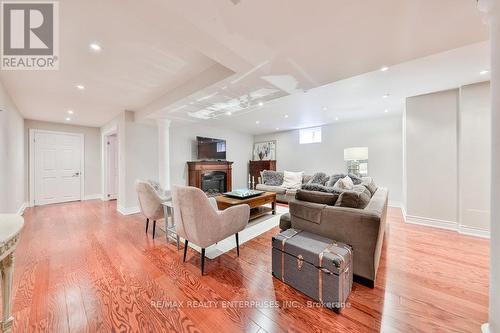 585 Hancock Way, Mississauga, ON - Indoor Photo Showing Living Room With Fireplace