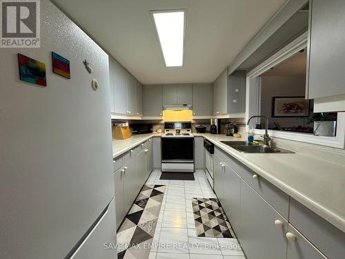 2402 - 701 Geneva Street, St. Catharines, ON - Indoor Photo Showing Kitchen With Double Sink