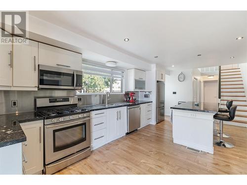 694 Mcclure Road, Kelowna, BC - Indoor Photo Showing Kitchen With Stainless Steel Kitchen