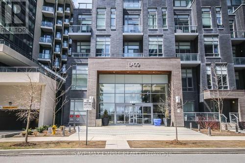 1607 - 56 Annie Craig Drive, Toronto, ON - Outdoor With Balcony With Facade