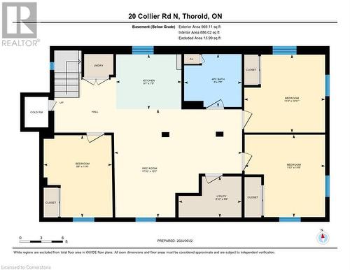 Basement - Floor Plan - 20 Collier Road N, Thorold, ON - Other