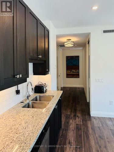 417 - 118 King Street E, Hamilton, ON - Indoor Photo Showing Kitchen With Double Sink