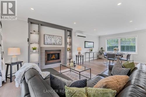 27 Shannon Road, East Gwillimbury, ON - Indoor Photo Showing Living Room With Fireplace