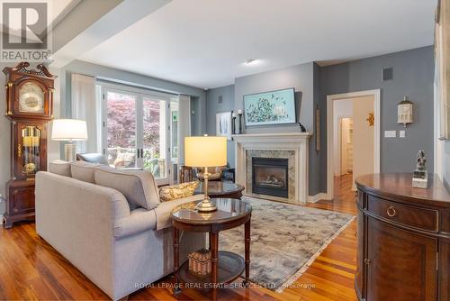 14 Holyrood Avenue, Oakville, ON - Indoor Photo Showing Living Room With Fireplace