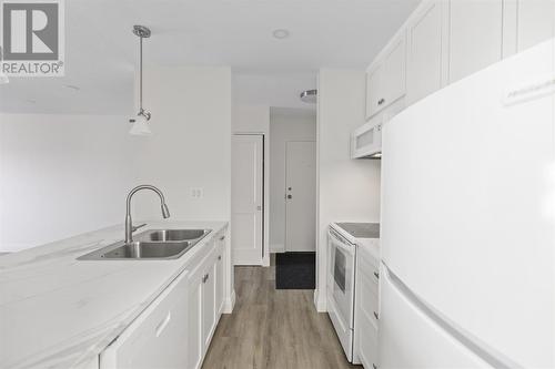 89 Pine St # 305, Sault Ste. Marie, ON - Indoor Photo Showing Kitchen With Double Sink