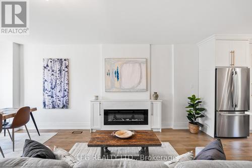 146 Nassau Street, Oshawa (Vanier), ON - Indoor Photo Showing Living Room With Fireplace