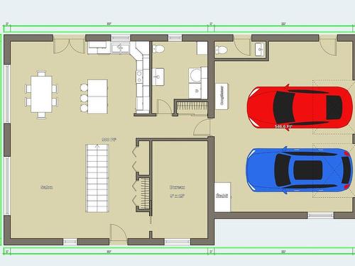 Plan (croquis) - 2045 Rg Notre-Dame, Saint-Rémi, QC 