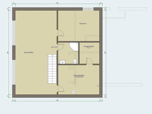 Plan (croquis) - 2045 Rg Notre-Dame, Saint-Rémi, QC 