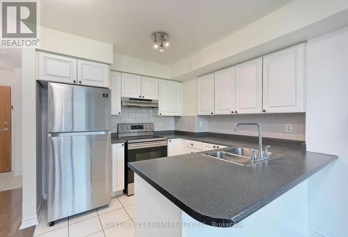 606 - 33 Elm Drive W, Mississauga, ON - Indoor Photo Showing Kitchen With Double Sink