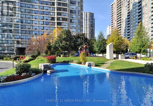 606 - 33 Elm Drive, Mississauga, ON - Outdoor With In Ground Pool With Facade