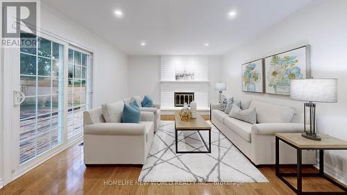 3 Athens Drive, Markham, ON - Indoor Photo Showing Living Room With Fireplace