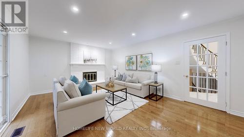 3 Athens Drive, Markham, ON - Indoor Photo Showing Living Room With Fireplace