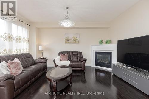 80 Bush Ridges Avenue, Richmond Hill, ON - Indoor Photo Showing Living Room With Fireplace