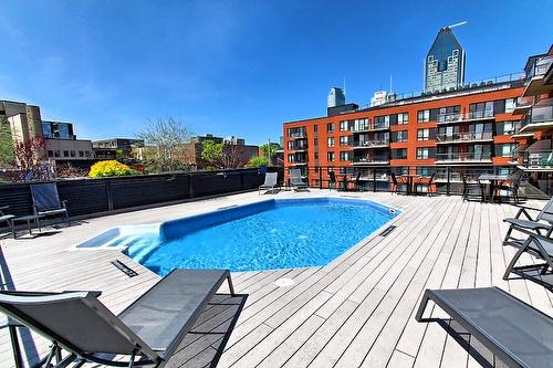 Pool - 114-1015 Rue William, Montréal (Le Sud-Ouest), QC - Outdoor With Deck Patio Veranda