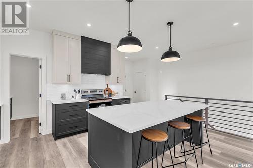 287 Flynn Bend, Saskatoon, SK - Indoor Photo Showing Kitchen With Upgraded Kitchen