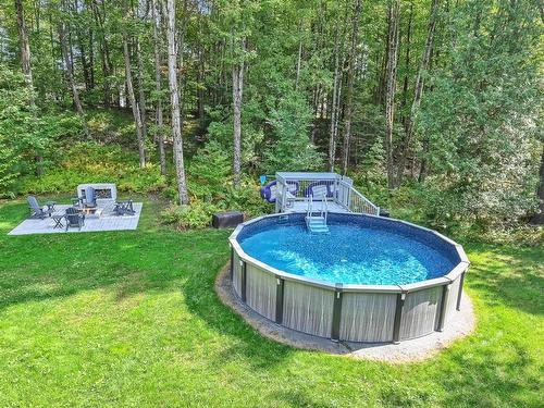 Pool - 223 Rue Lavigne, Shefford, QC - Outdoor With Above Ground Pool With Backyard