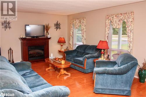 38 Bay Ridge Road, Hastings Highlands, ON - Indoor Photo Showing Living Room With Fireplace