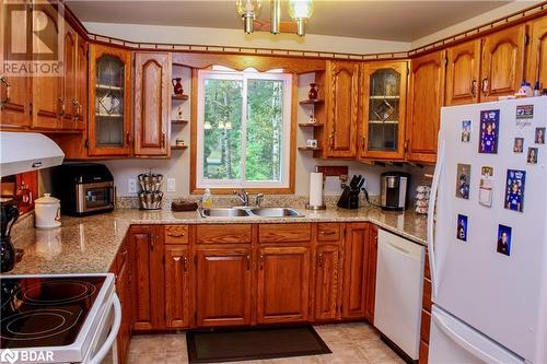 38 Bay Ridge Road, Hastings Highlands, ON - Indoor Photo Showing Kitchen With Double Sink