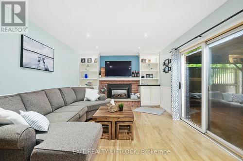 1357 Hetherington Drive, Peterborough (Northcrest), ON - Indoor Photo Showing Living Room With Fireplace