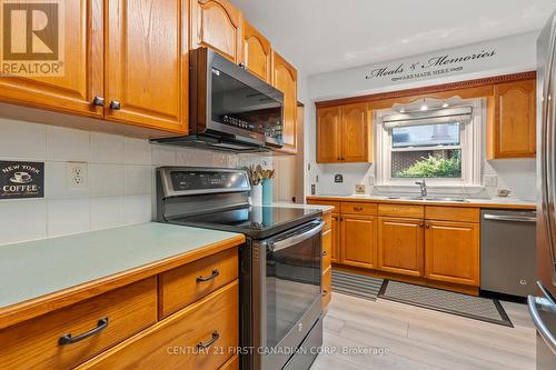 1055 Osgoode Drive E, London, ON - Indoor Photo Showing Kitchen With Double Sink