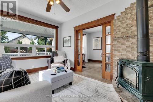 485 Third Concession Road, Pickering, ON - Indoor Photo Showing Living Room With Fireplace