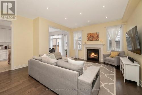 44 Devonsleigh Drive, Brampton, ON - Indoor Photo Showing Living Room With Fireplace