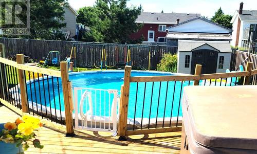 25 Thomas Street, Grand Falls-Windsor, NL - Outdoor With Above Ground Pool With In Ground Pool