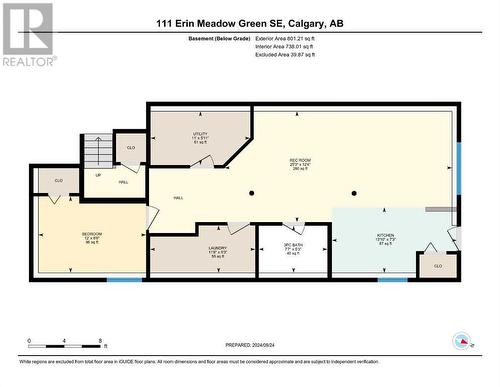 Legal Lower Suite Layout - 111 Erin Meadow Green Se, Calgary, AB 