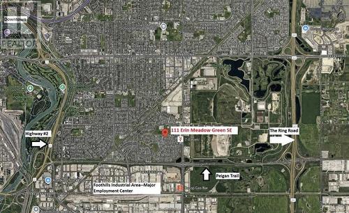 Close to major Transportation Routes and Employers - 111 Erin Meadow Green Se, Calgary, AB 