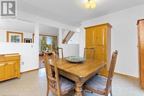 Large dining area overlooks Great Room with water views. - 139 Ivy Drive, Georgian Bluffs, ON - Indoor Photo Showing Dining Room