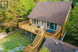 Wrap around solid decking and newer shingled roof. - 