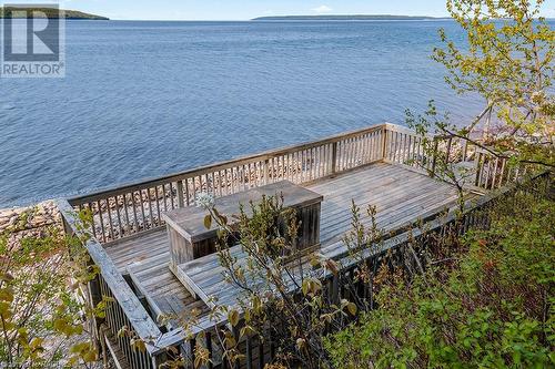 Overlooking the 3 large islands (White Cloud, Griffith & Hay) at the mouth of Colpoy's Bay. - 139 Ivy Drive, Georgian Bluffs, ON - Outdoor With Body Of Water