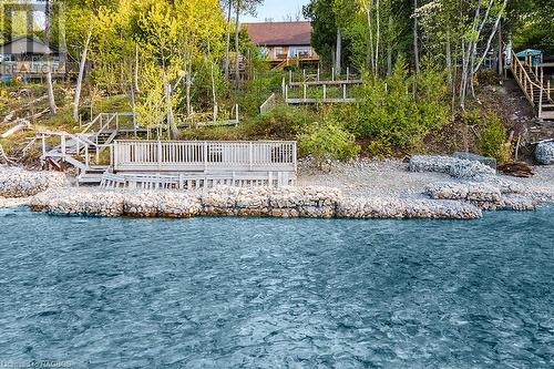 Order your dock and boat lift system! - 139 Ivy Drive, Georgian Bluffs, ON - Outdoor With Body Of Water