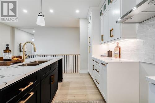 1582 Jasperson Drive, Kingsville, ON - Indoor Photo Showing Kitchen With Double Sink With Upgraded Kitchen